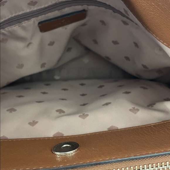 Kate Spade Jackson Triple Compartment Shoulder Tote Satchel Gingerbread color - Picture 14 of 16